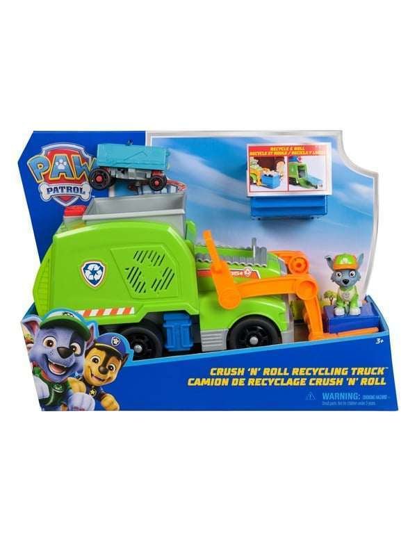 Paw Patrol Ryhmä Hau Rekku Murskaa ja rullaa kierrätysauto