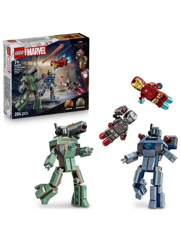LEGO Super Heroes 76320 Iron Man ja Sotakone vastaan Hammer-dronet
