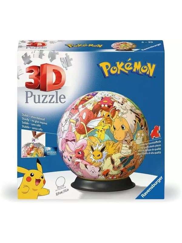 Ravensburger Puzzle Ball: Pokémon - Kanto Region 3D Palapeli