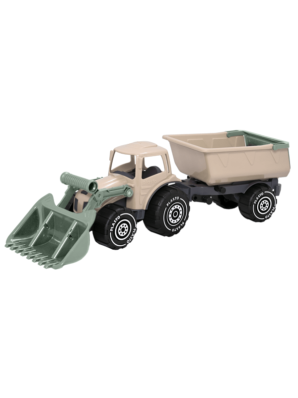 Plasto Soft Neutrals Tractor with trailer and fron