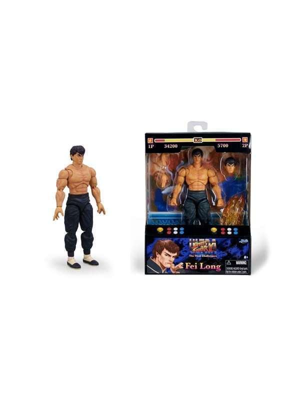 Jada Toys Street Fighter II Fei-Long 6" Figure