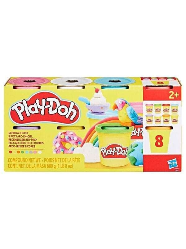 Play-Doh Rainbow 8 Pack Solid 680G