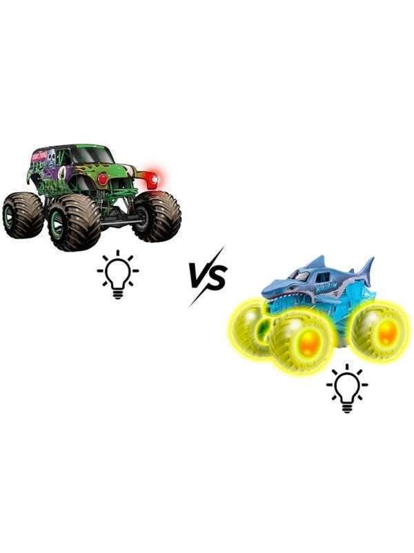 Monster Jam 1:43 Glowing Light 2 Pack
