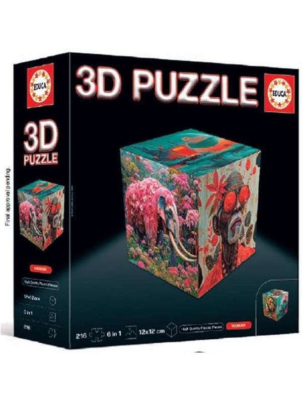 Educa 3D Puzzle Cube Wonder
