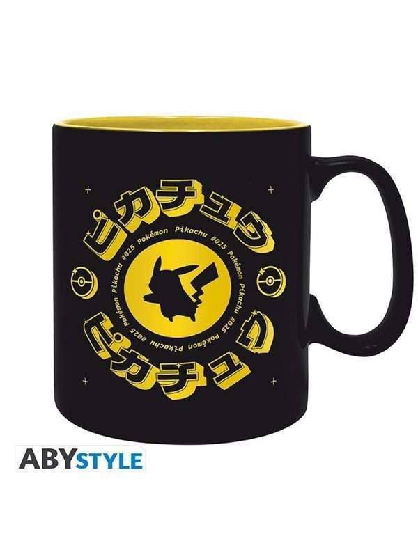 ABYstyle - POKEMON Mug Golden Pikachu Black Icon - Mukit