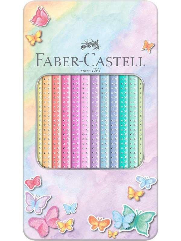 Faber-Castell Col.pencil Sparkle tin/12x
