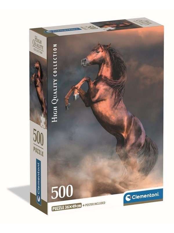 Clementoni 500 pcs CB HQC Wild Red Stallion Lattia