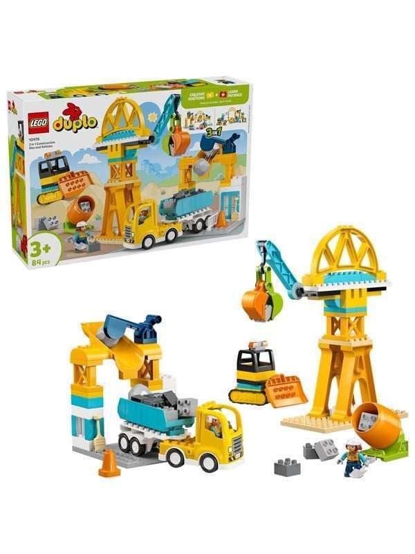 LEGO DUPLO 10476 Rakennustyömaa ja työmaa-ajoneuvot 3in1