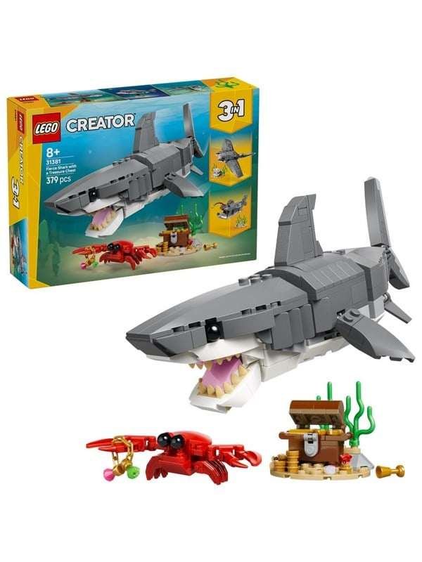 LEGO Creator 31381 Hurja hai ja aarrearkku