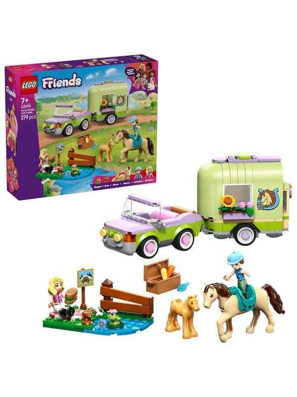 LEGO Friends 42695 Hevosen ja varsan kuljetusvaunu