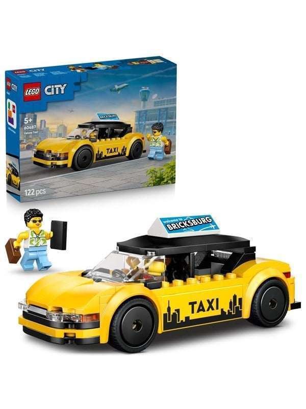 LEGO City 60487 Keltainen taksi