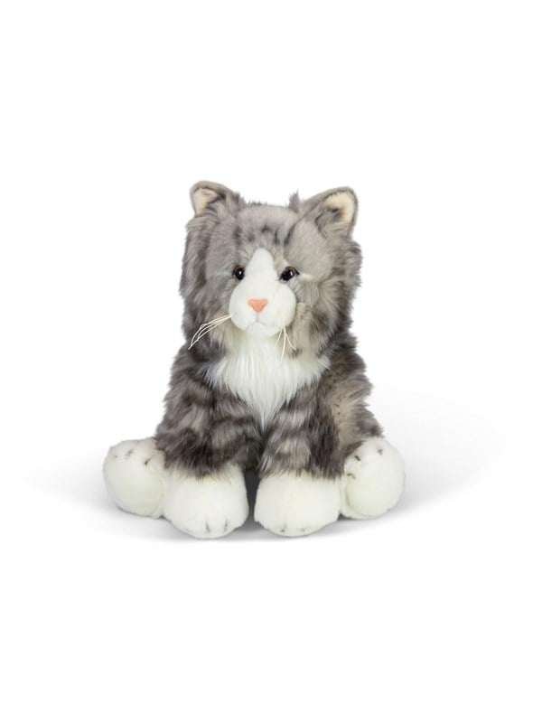 Animigos Grey Fluffy Cat