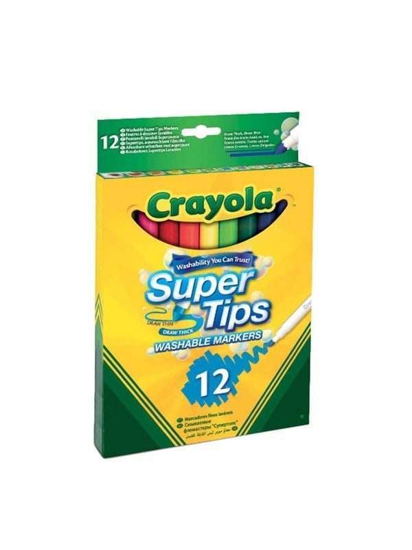 Crayola Supertips pestävät tussit 12 kpl