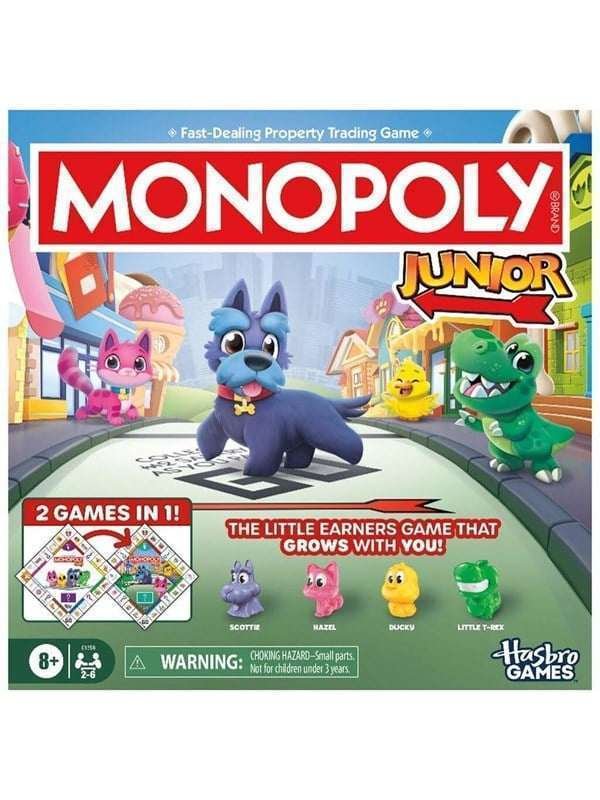 Hasbro Gaming Monopoly Junior 2 In 1 Refresh SE/FI
