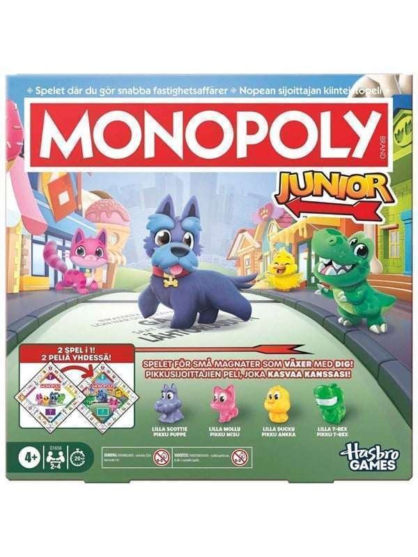 Hasbro Gaming Monopoly Junior 2 In 1 Refresh DK/NO