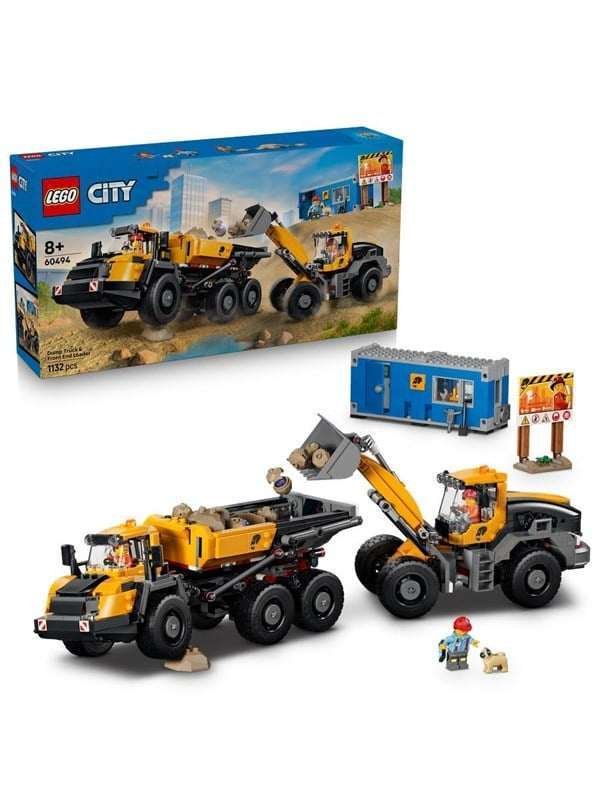 LEGO City 60494 Kippiauto ja etukuormaaja