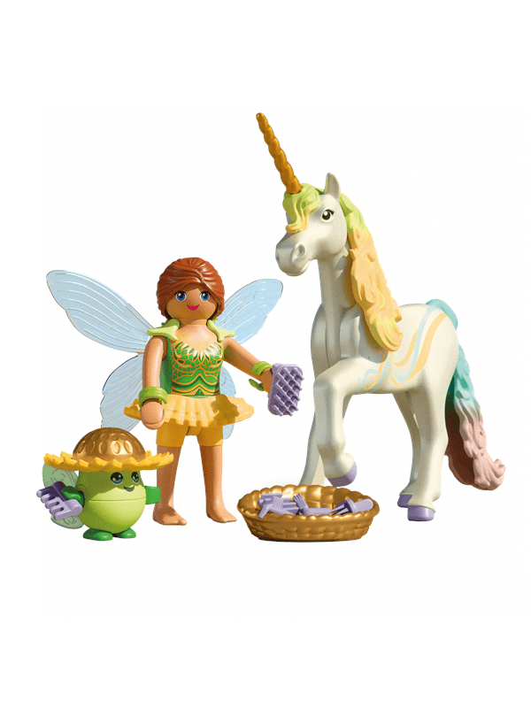 Playmobil Keräily-Unicorn: Rainbow Flower ja keiju