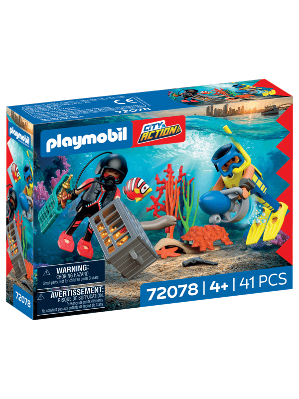 Playmobil Kaupunkitoimintaa - Poliisisukeltaja ja aarre