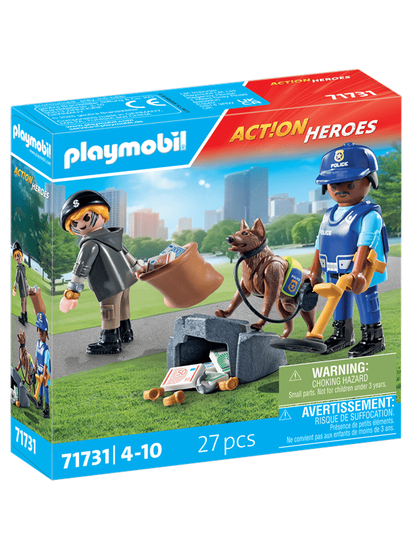 Playmobil Poliisin etsintä koiran kanssa