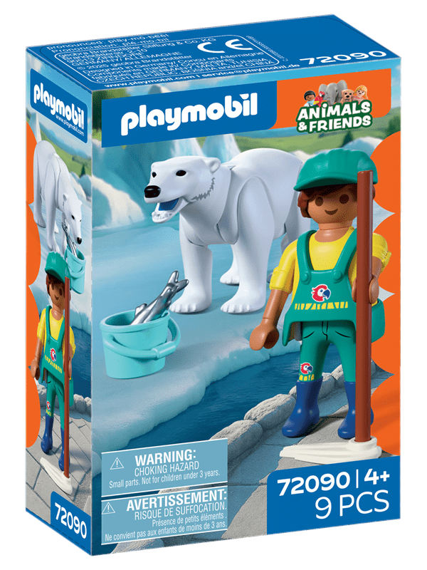 Playmobil Eläintarha: Jääkarhu ja eläintenhoitaja
