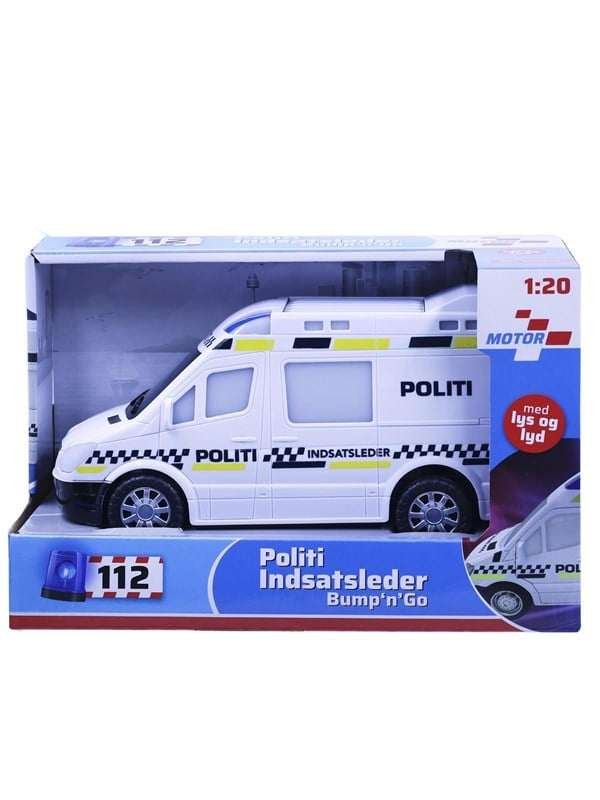Impulse Toys Politibil bump n' go m/lys og lyd