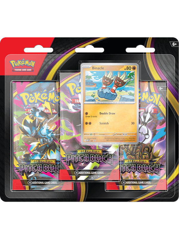 Pokemon Mega Evolution Pitch Black Blister 3-pack