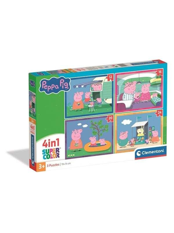 Clementoni Puslespil 4-i-1 Peppa Pig Lattia