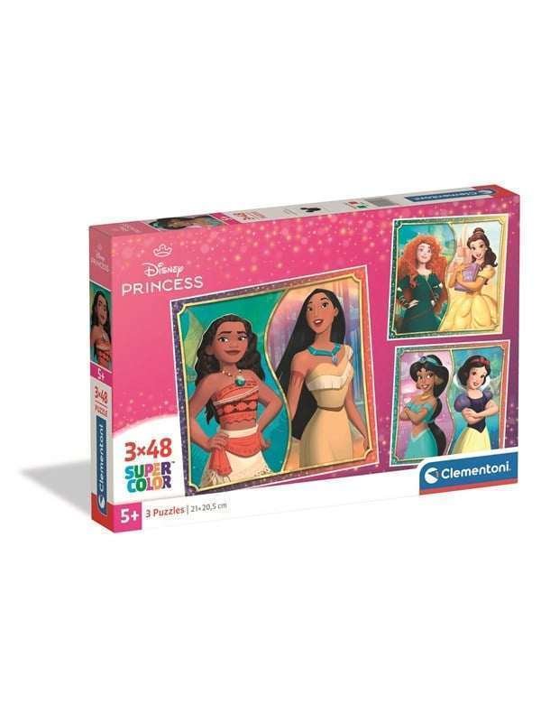 Clementoni Puzzle Square - Disney Princess 3x48 pieces Lattia
