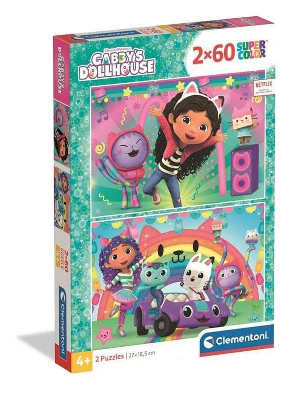 Clementoni Puzzle Gabby's Dollhouse 2x60 pieces (2025) Lattia