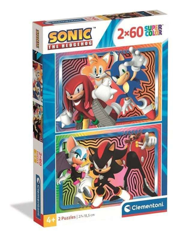 Clementoni Puzzle Sonic 2x60 pieces (2025) Lattia