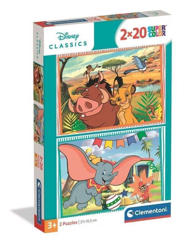 Clementoni Puzzle Disney Classic 2026 2x20 pieces Lattia