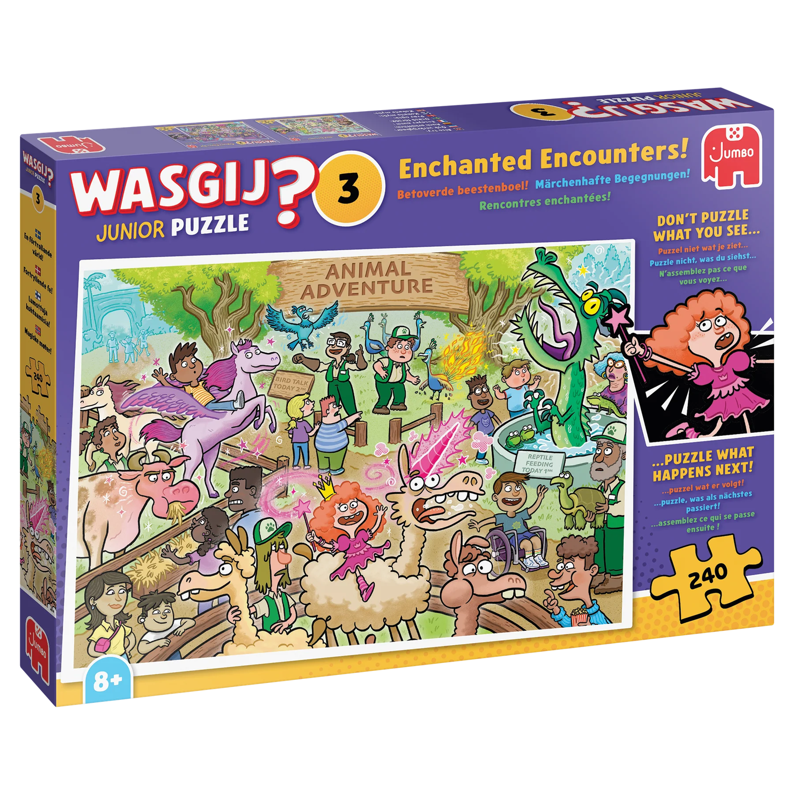 Wasgij Junior 3 Enchanted Encounters Mysteeripalapeli 240 Palaa