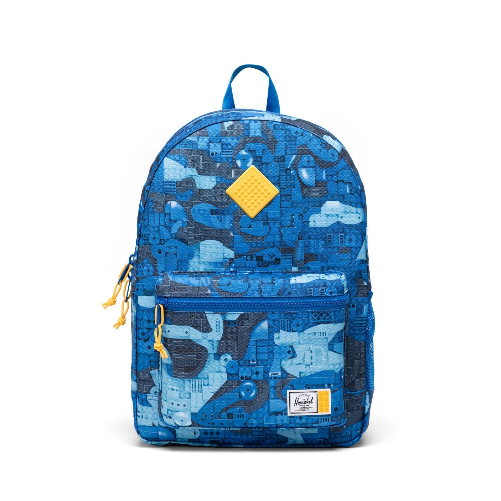 LEGO Herschel Heritage reppu nuorille - abstraktit palikat, sininen