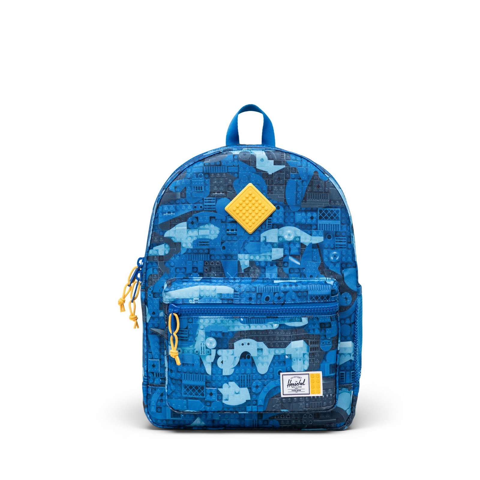 LEGO Herschel Heritage reppu lapsille - abstraktit palikat, sininen