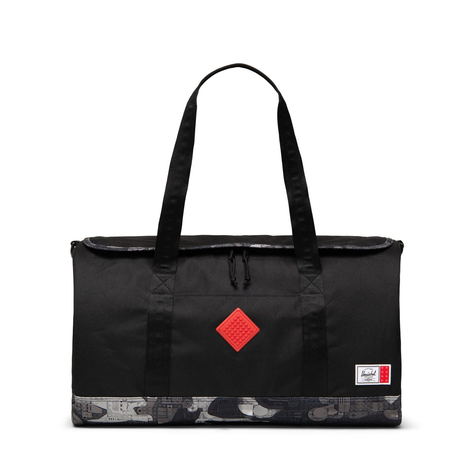 Herschel Heritage ‑putkikassi - musta / abstraktit palikat