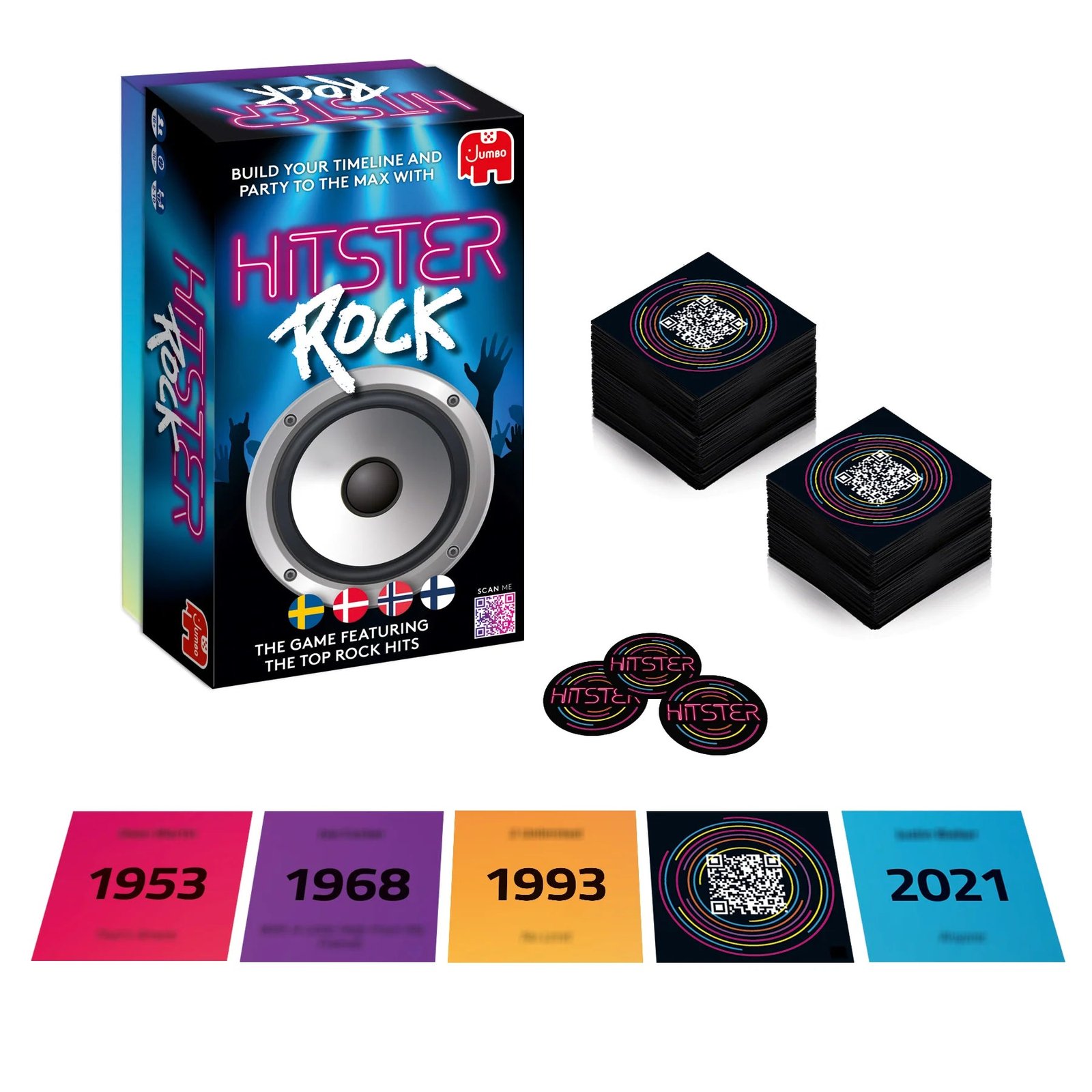Hitster Rock Musiikkivisa Peli