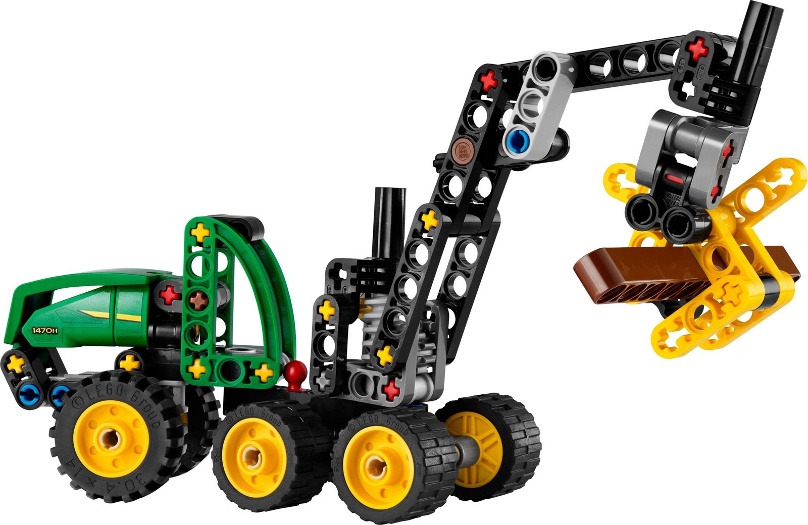 Pyörillä varustettu John Deere 1470H ‑harvesteri
