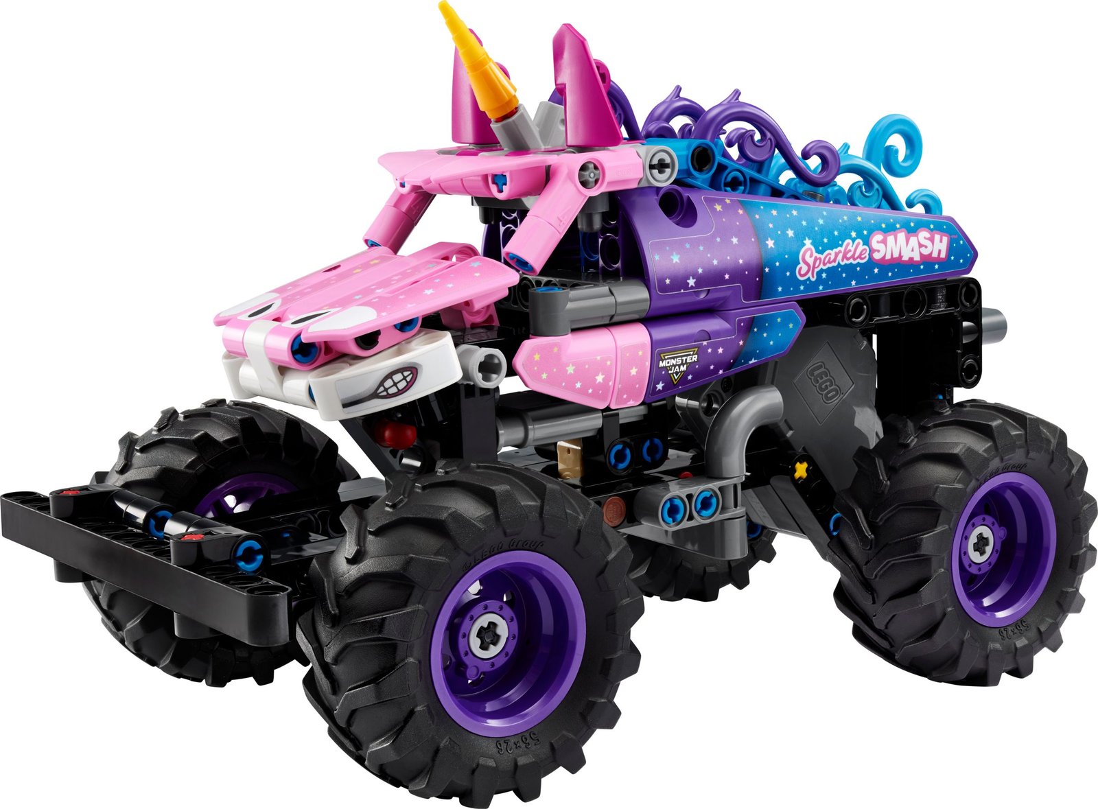 Monster Jam Sparkle Smash vetomoottorilla