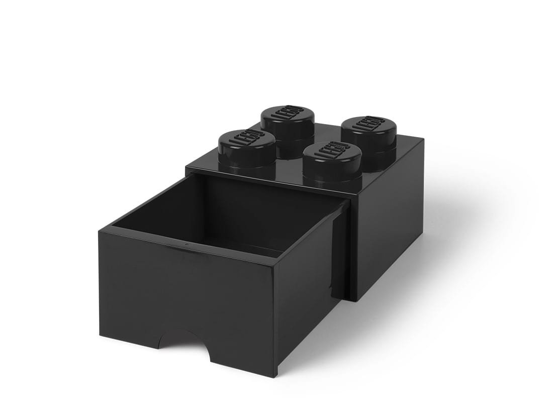 LEGO 4-nastainen musta'säilytyspalikkalaatikko