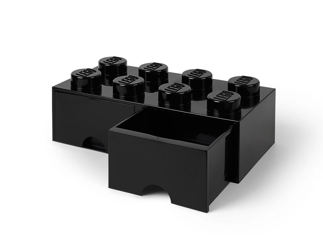 LEGO 8-nastainen musta'säilytyspalikkalaatikko