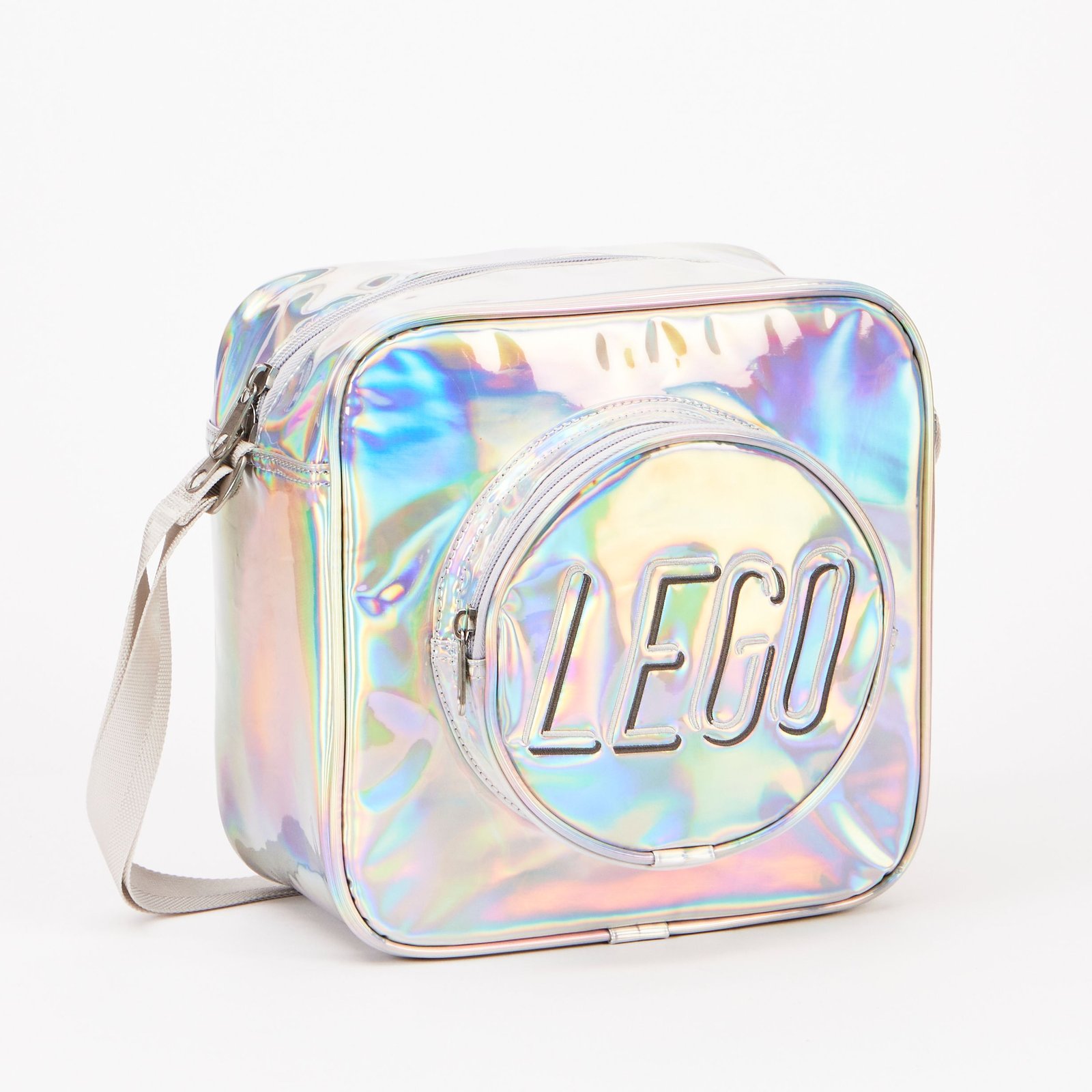 Palikanmuotoinen crossbody-laukku - hologrammi