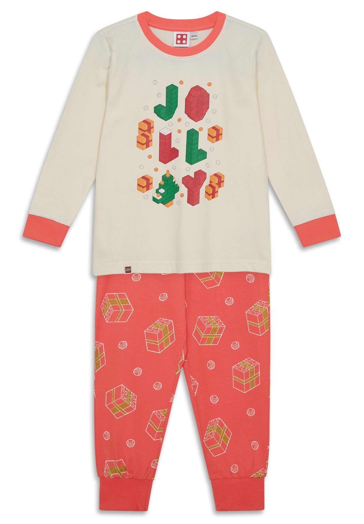 Lasten joulupyjama - luonnonvalkoinen