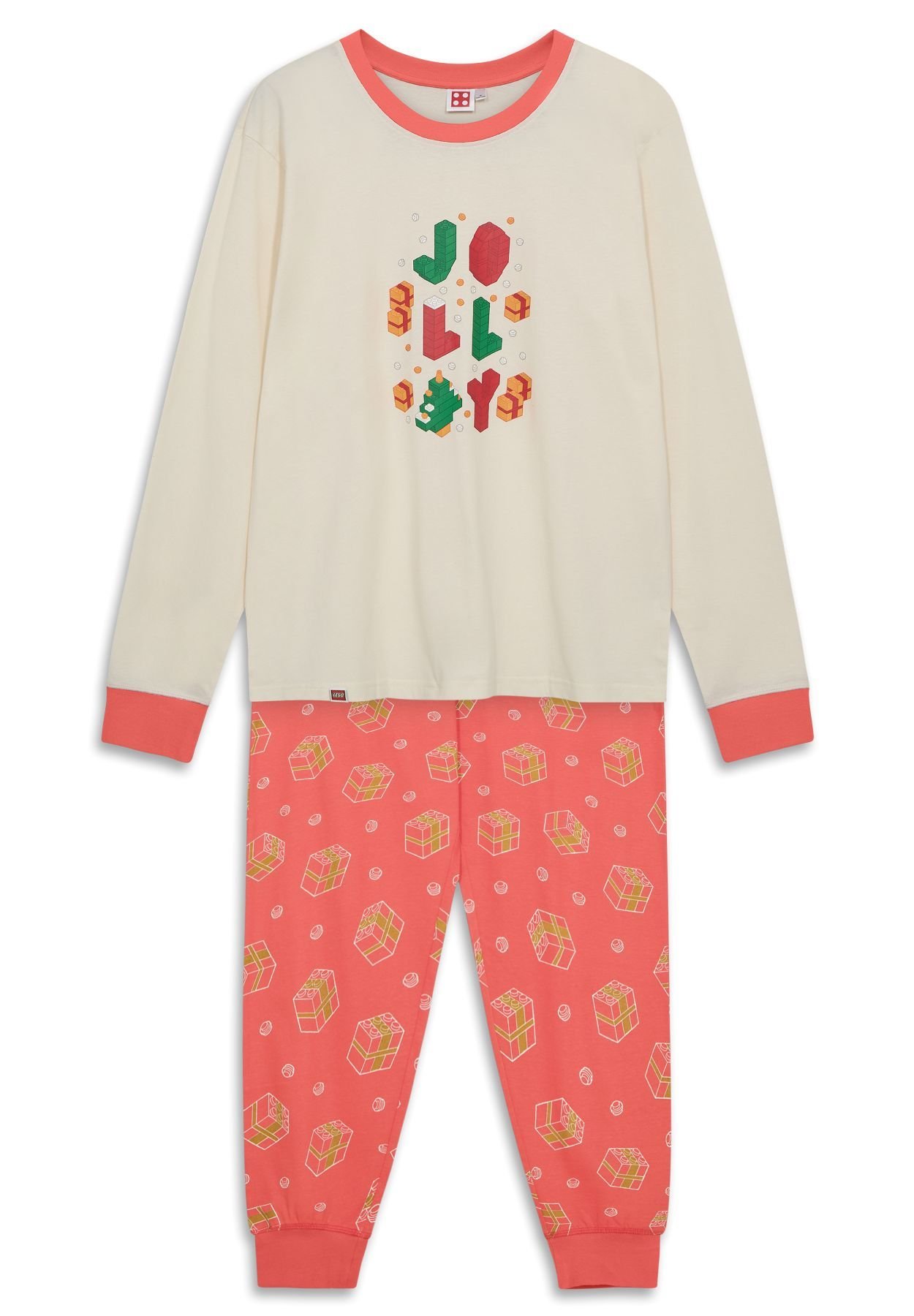 Aikuisten joulupyjama - luonnonvalkoinen