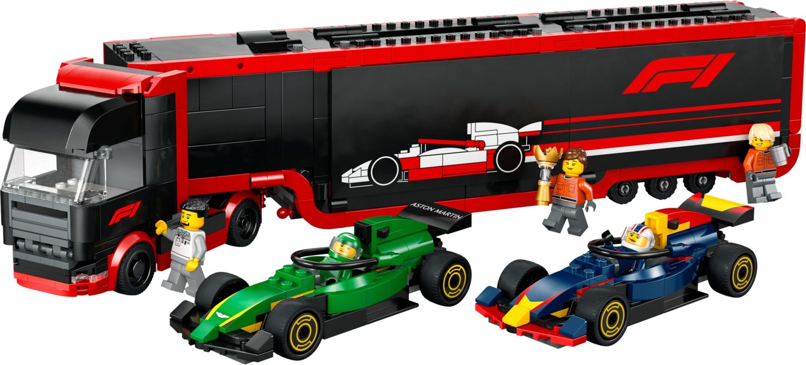 F1-rekka ja F1-autot RB20 ja AMR24