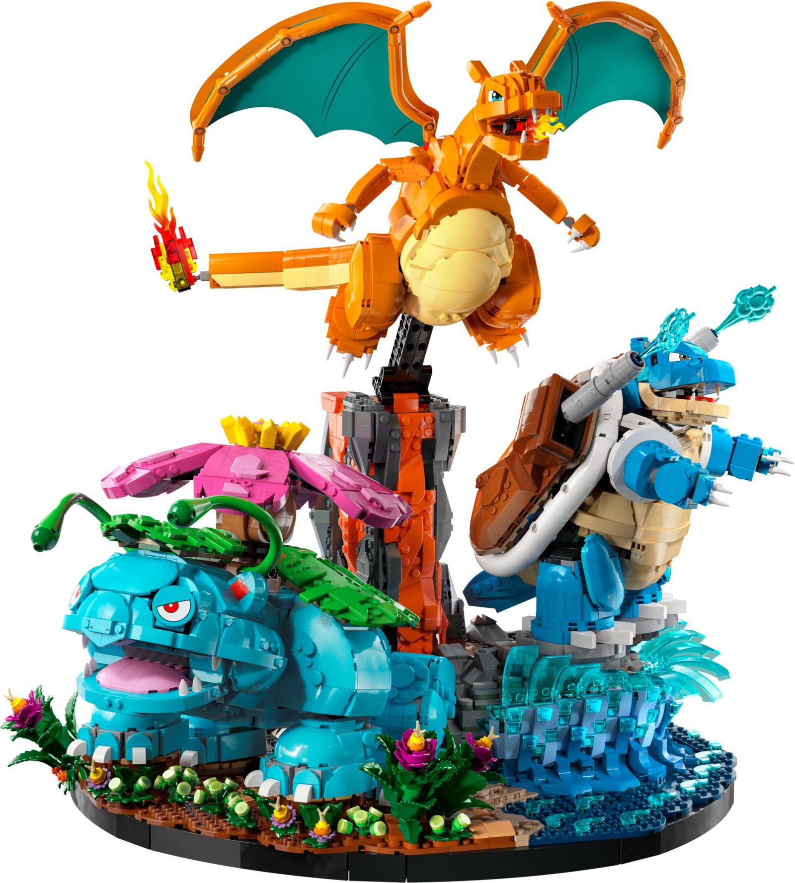 Venusaur, Charizard ja Blastoise