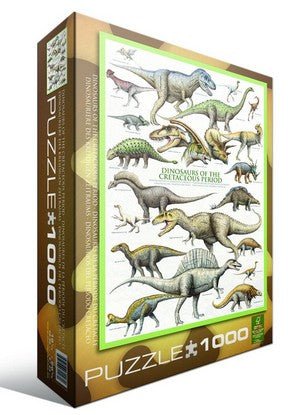 Eurographics Puzzle 1000 Palan Palapeli Dinosaurs