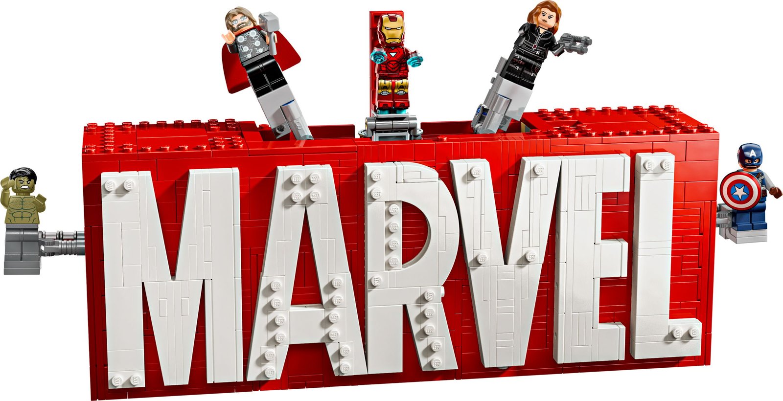 MARVEL-logo ja minihahmot