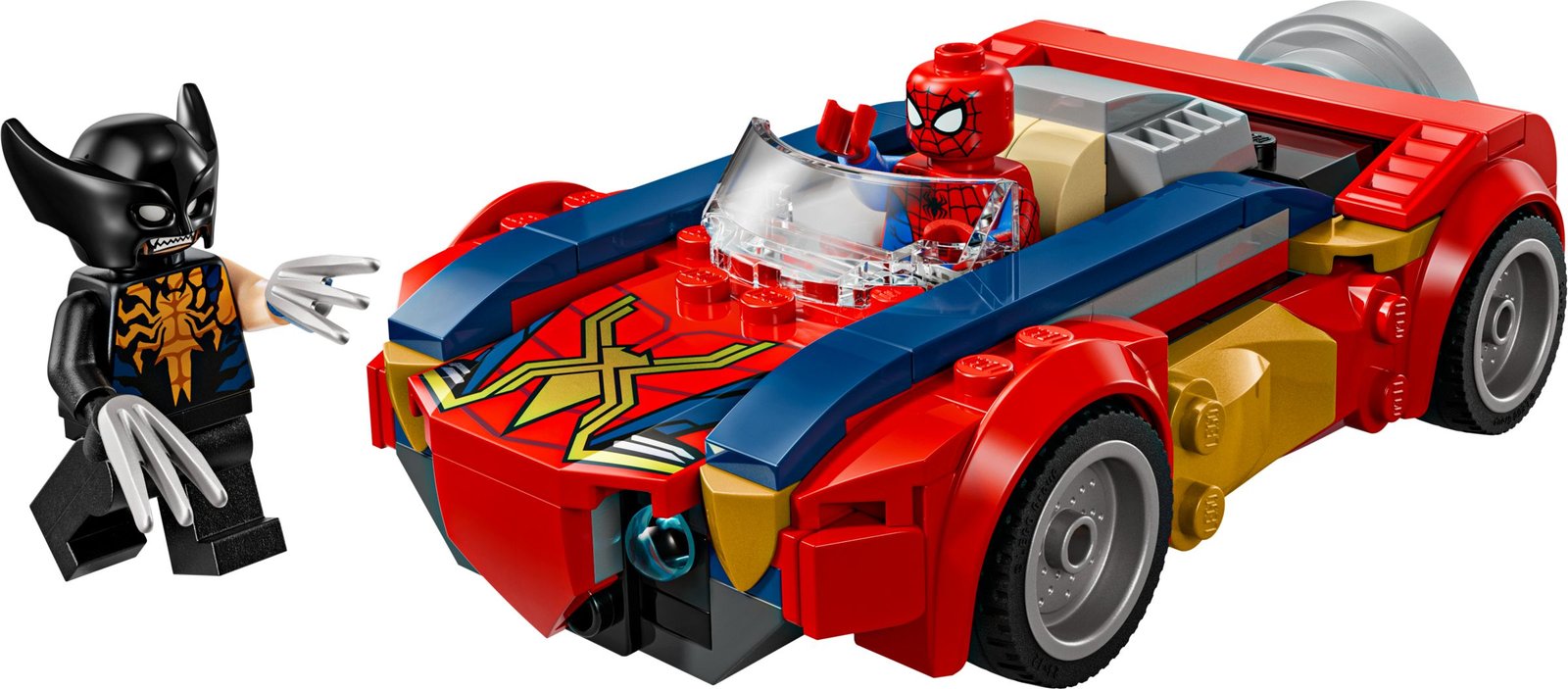 Spider-Manin auto vastaan Venomiksi muuttunut Wolverine