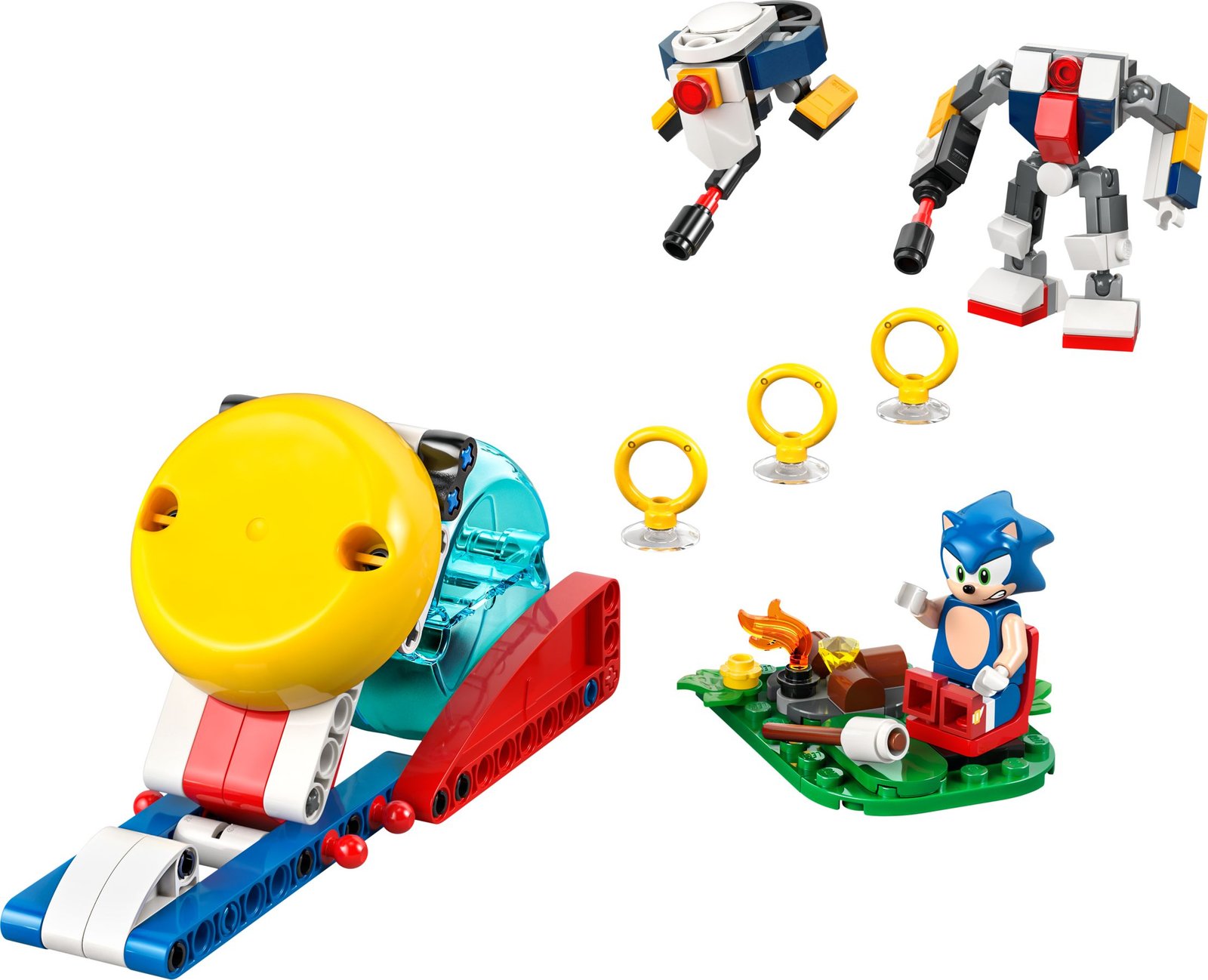 Sonic ja yhteenotto nuotiolla