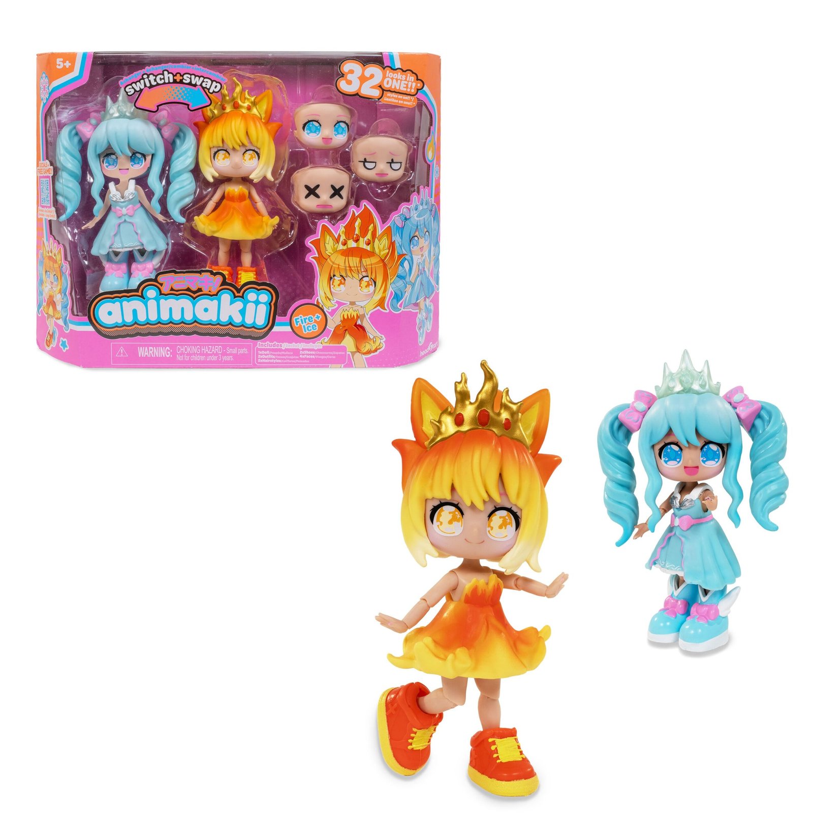 Animakii Kawaii Nuket Fire ja Ice